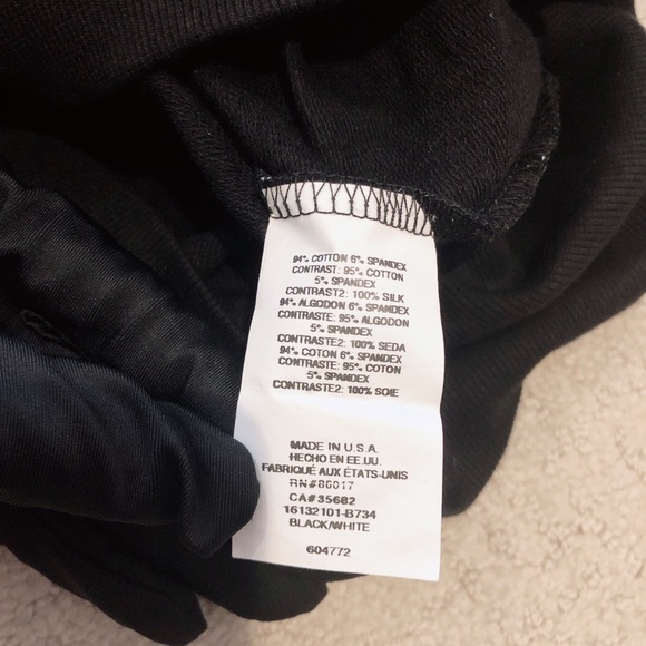 BEBE Black & White Classic Monogram Logo Hoodie Jacket size S - Picture 7 of 8